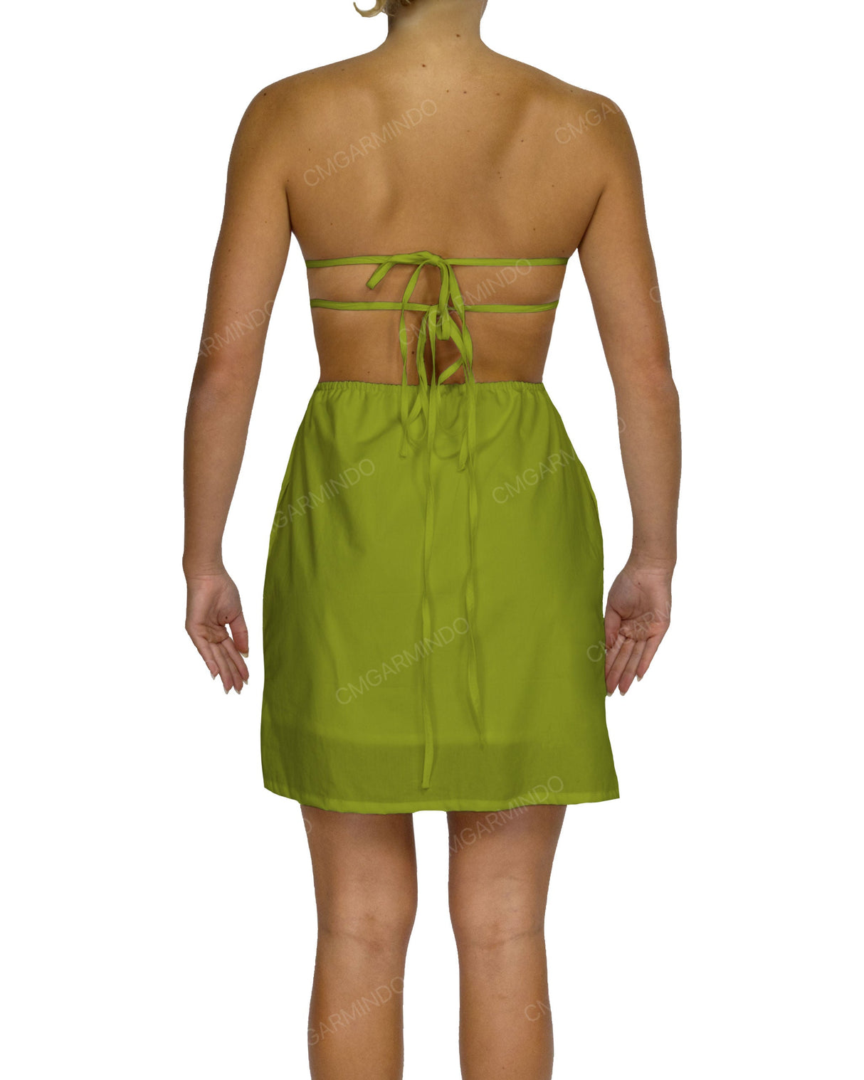 Cut Out Tie Back Mini Dress