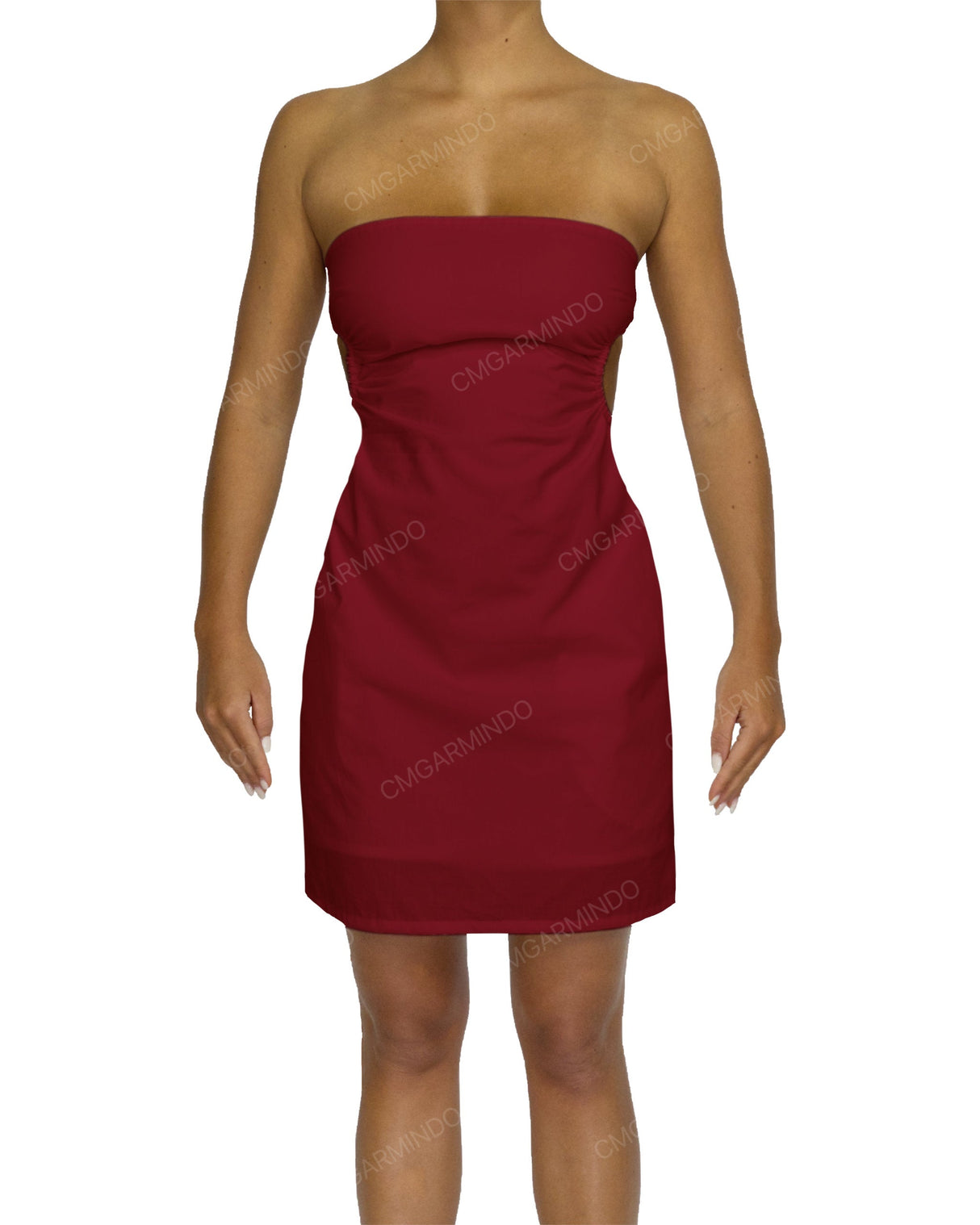 Cut Out Tie Back Mini Dress