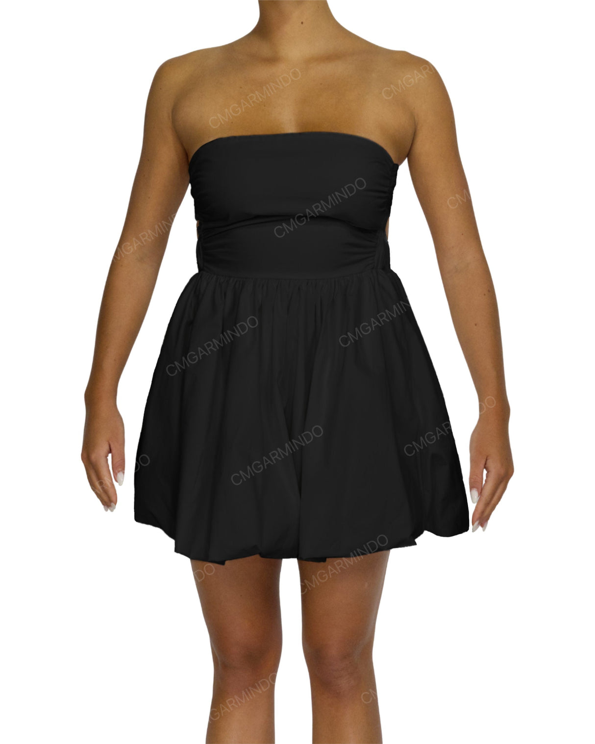 Tube Top Ballon Skirt Mini Dress