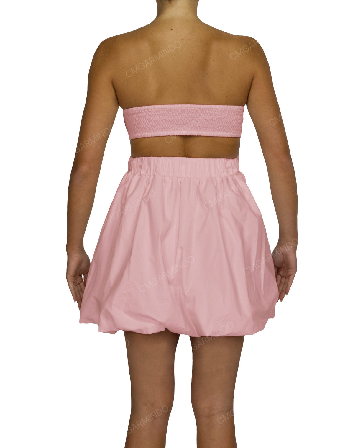 Tube Top Ballon Skirt Mini Dress