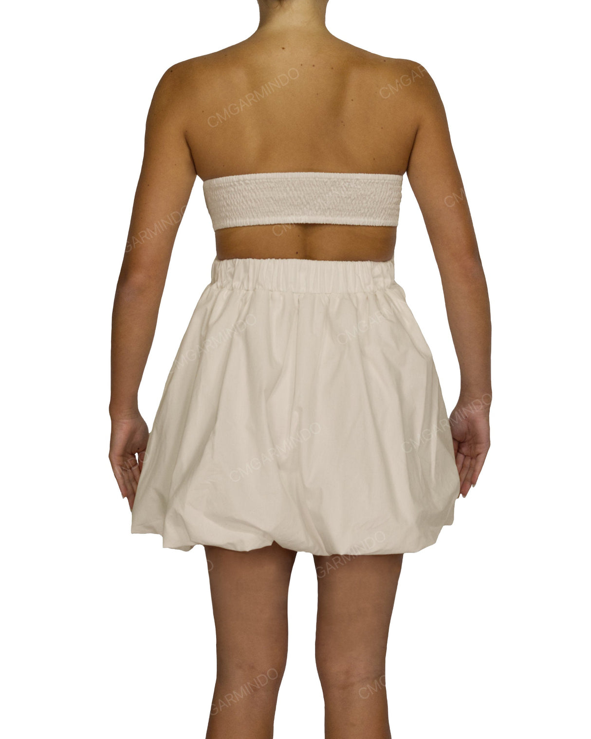 Tube Top Ballon Skirt Mini Dress