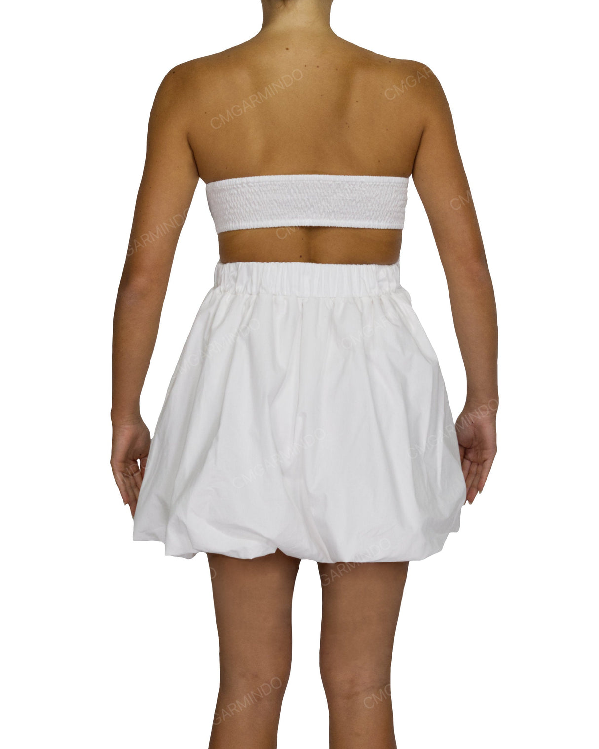 Tube Top Ballon Skirt Mini Dress