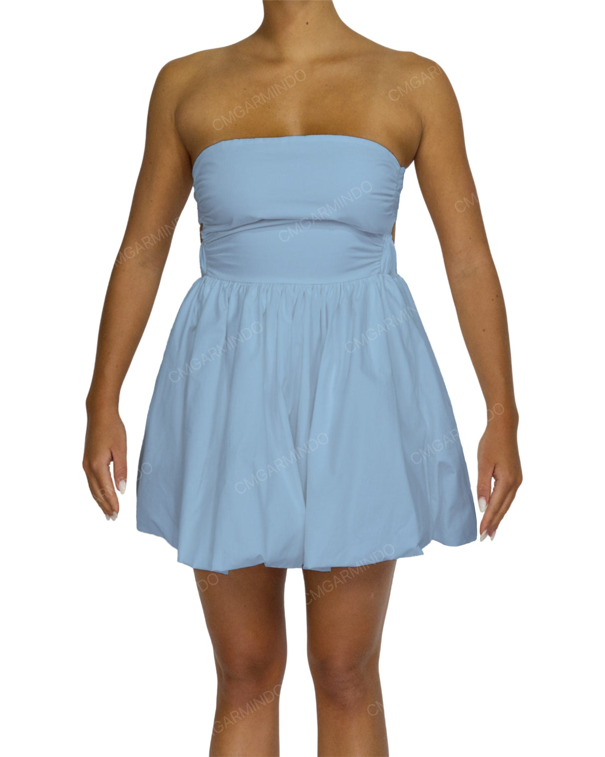 Tube Top Ballon Skirt Mini Dress