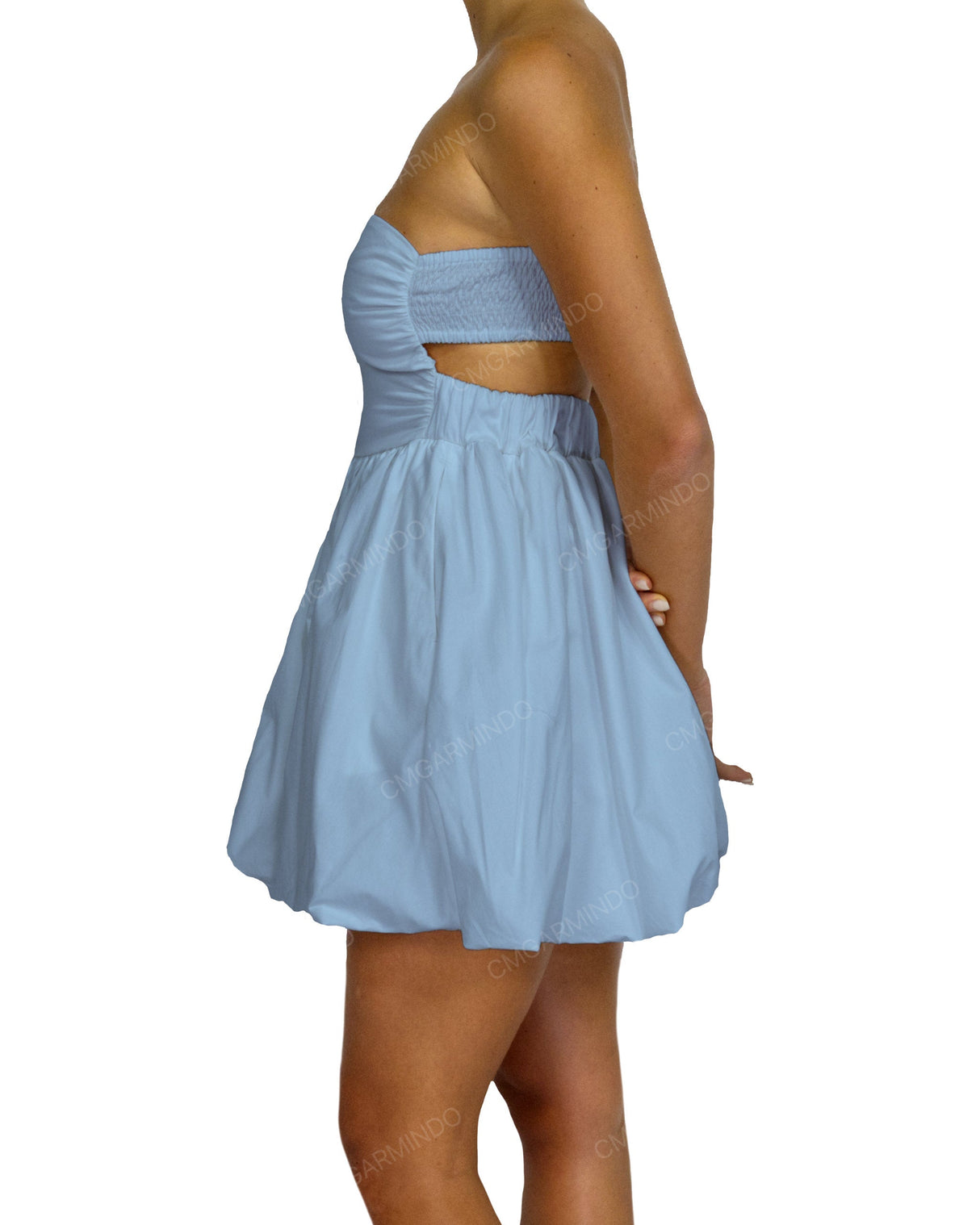 Tube Top Ballon Skirt Mini Dress