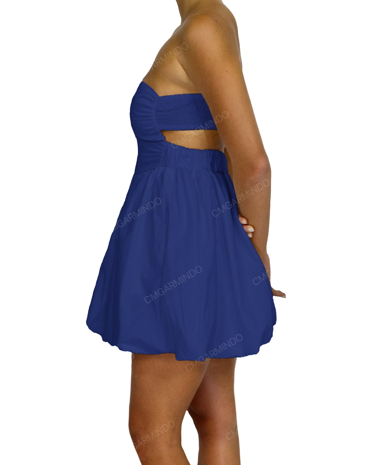 Tube Top Ballon Skirt Mini Dress