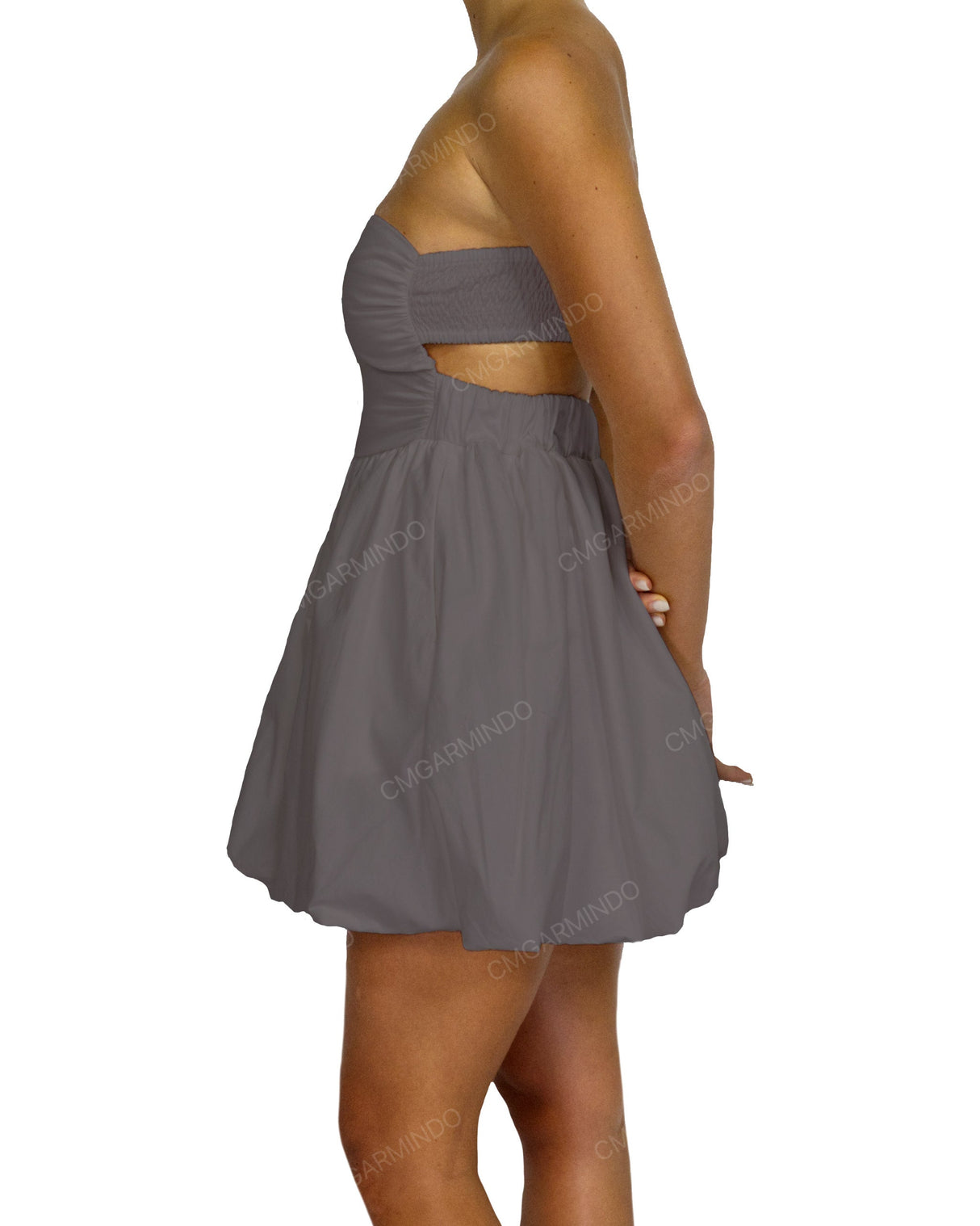 Tube Top Ballon Skirt Mini Dress