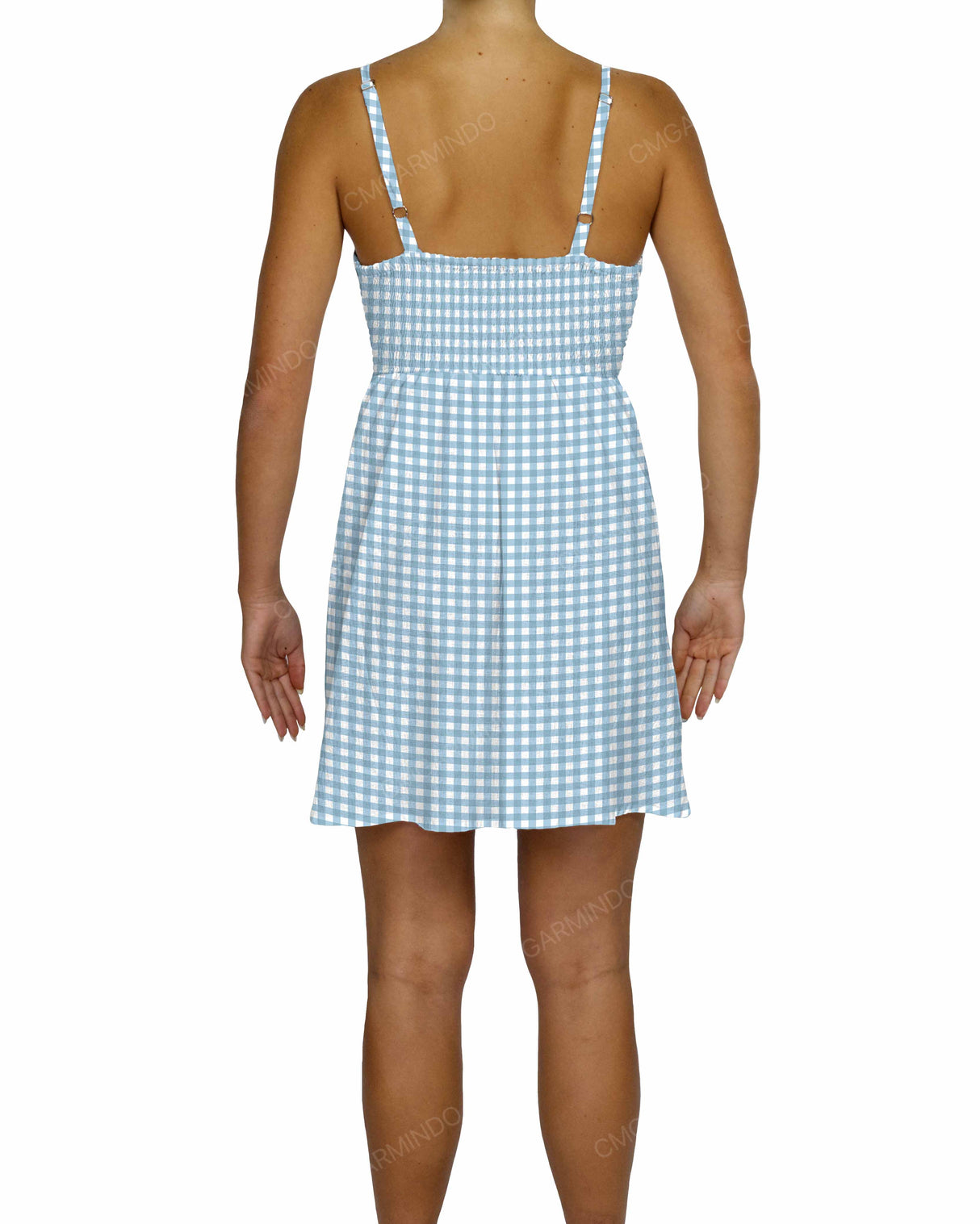 Shirred Back Mini Dress