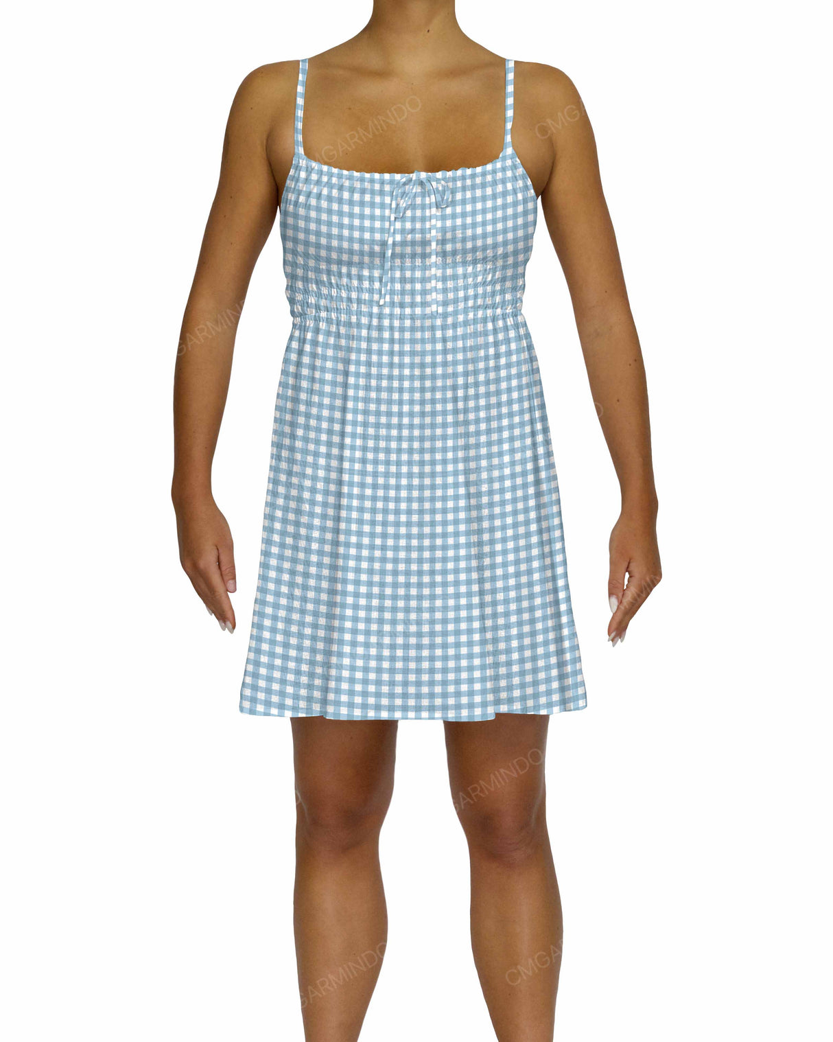Shirred Back Mini Dress