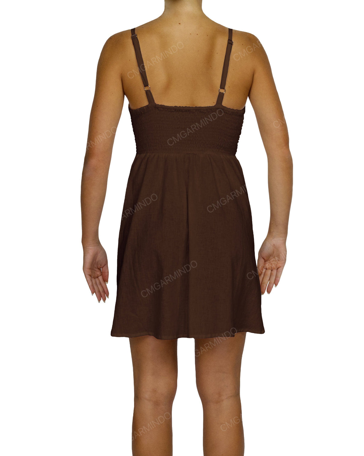 Shirred Back Mini Dress