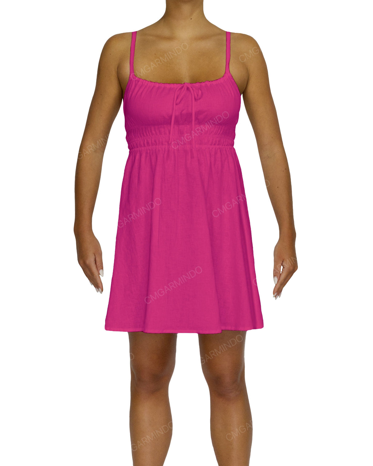 Shirred Back Mini Dress