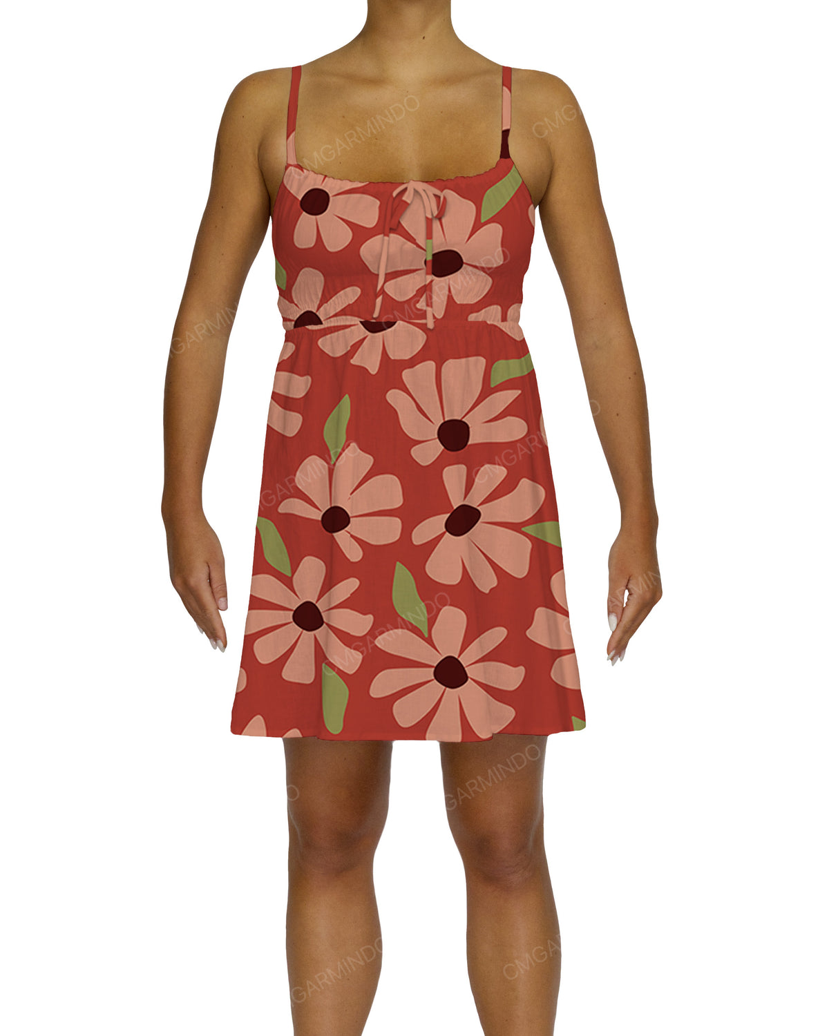 Shirred Back Mini Dress