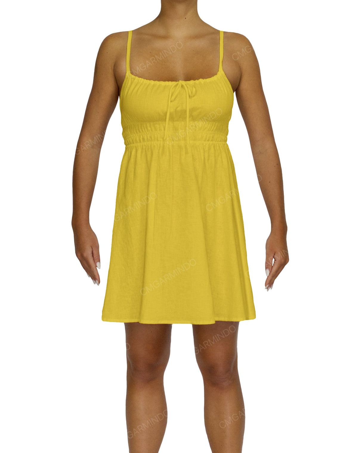 Shirred Back Mini Dress