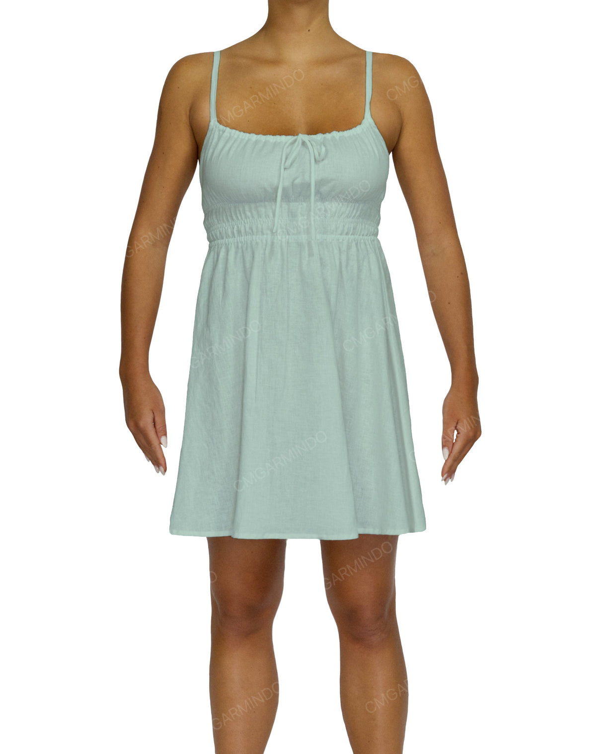 Shirred Back Mini Dress