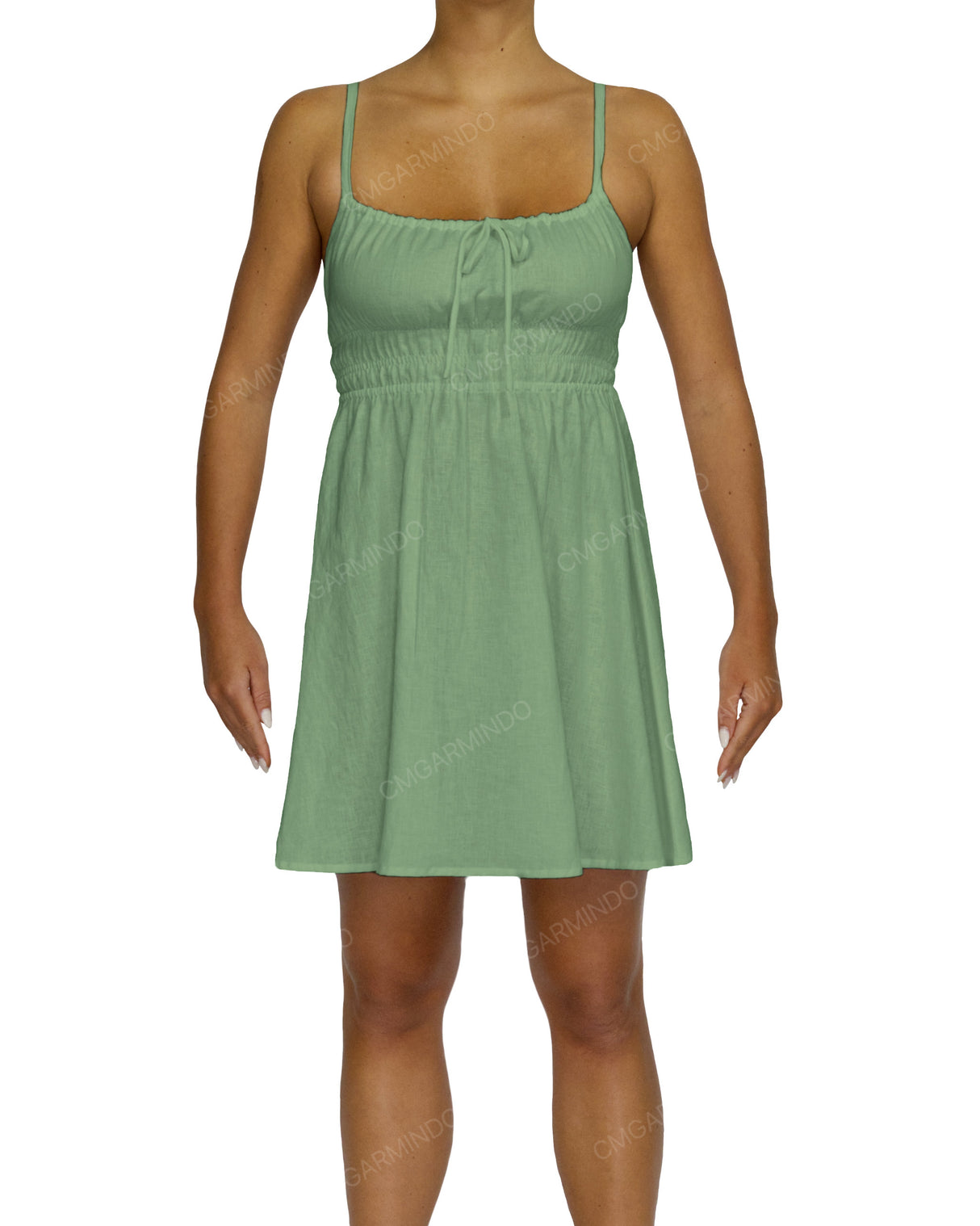 Shirred Back Mini Dress