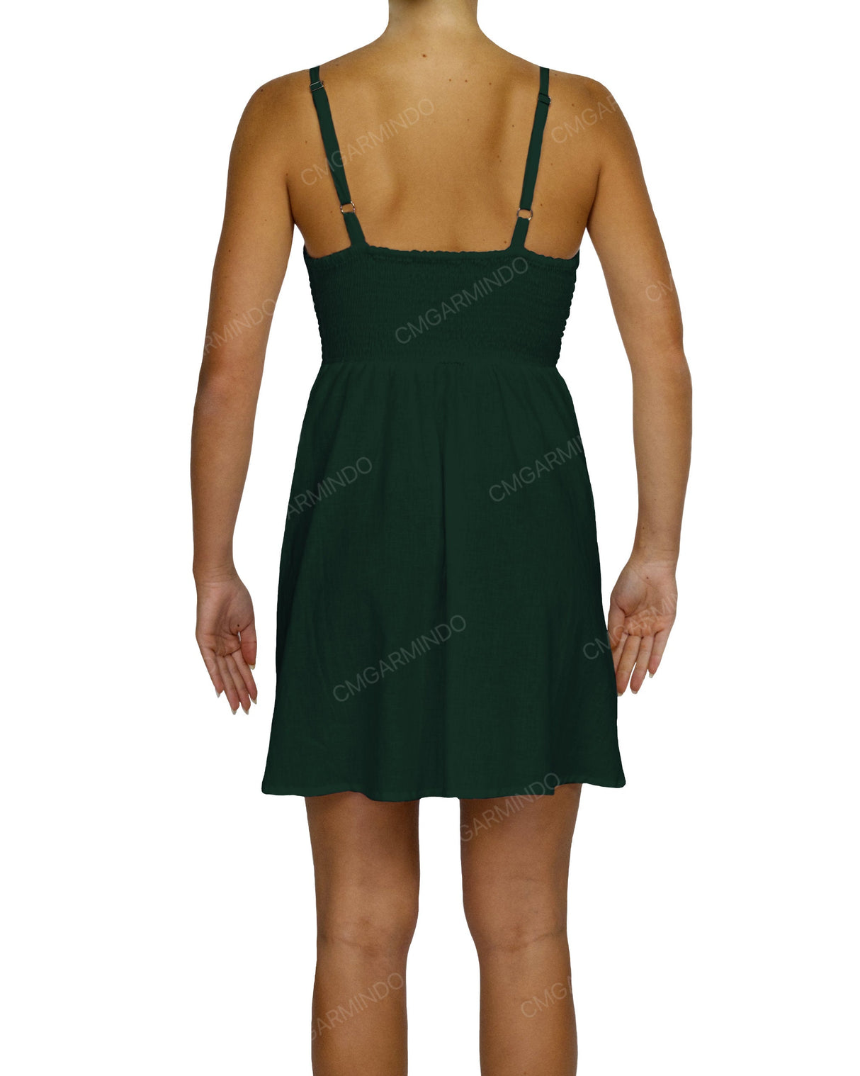 Shirred Back Mini Dress