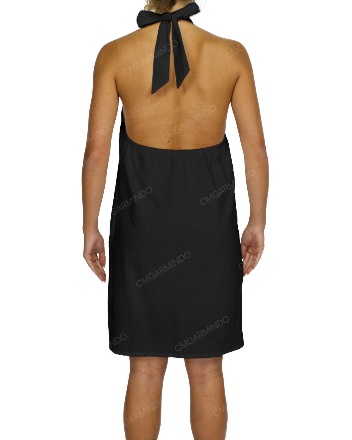 Halter Tie A-Line Mini Dress