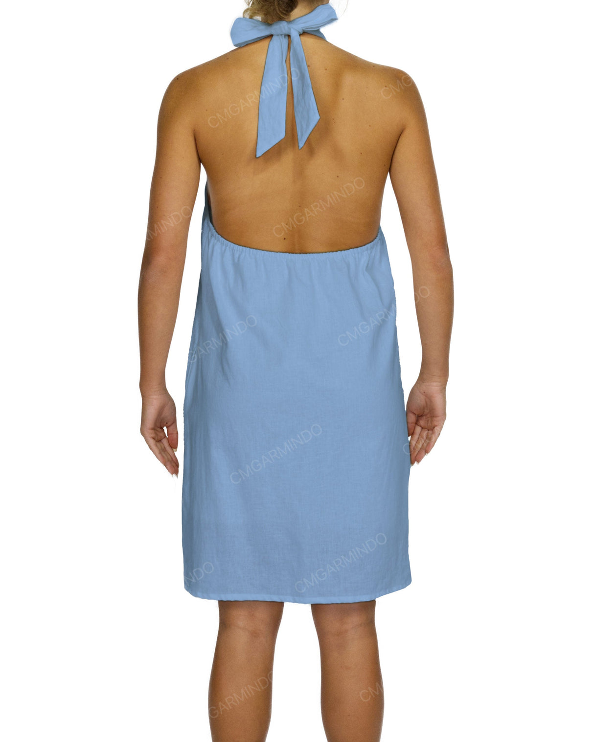 Halter Tie A-Line Mini Dress