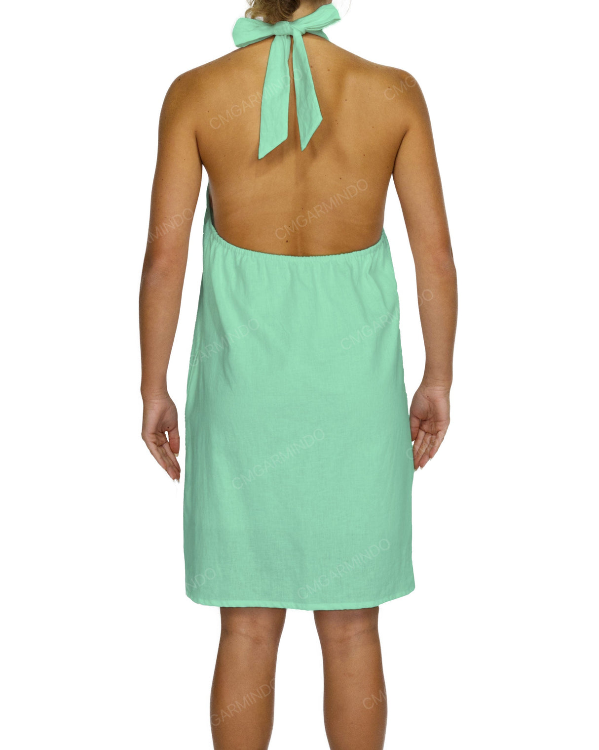Halter Tie A-Line Mini Dress