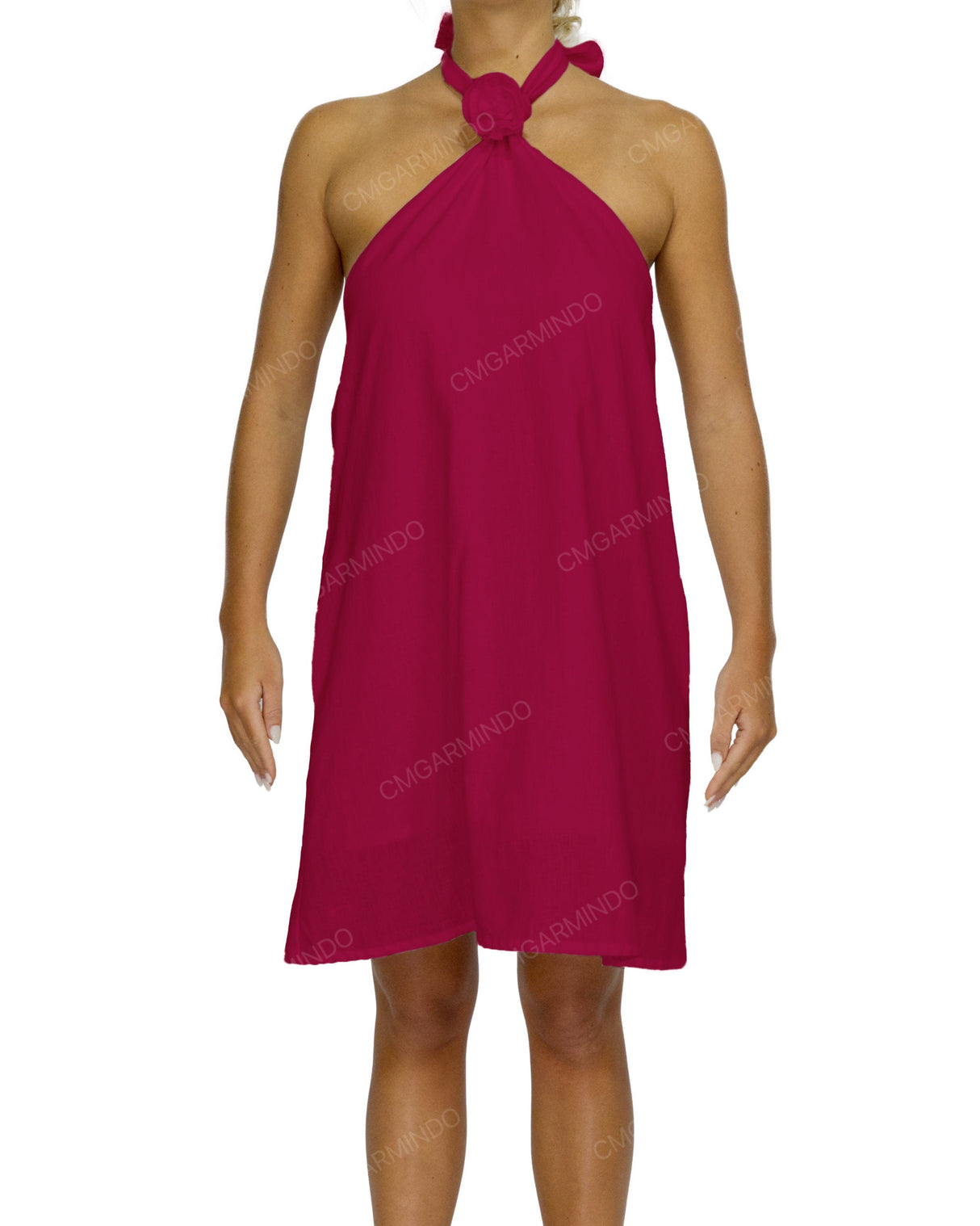 Halter Tie A-Line Mini Dress