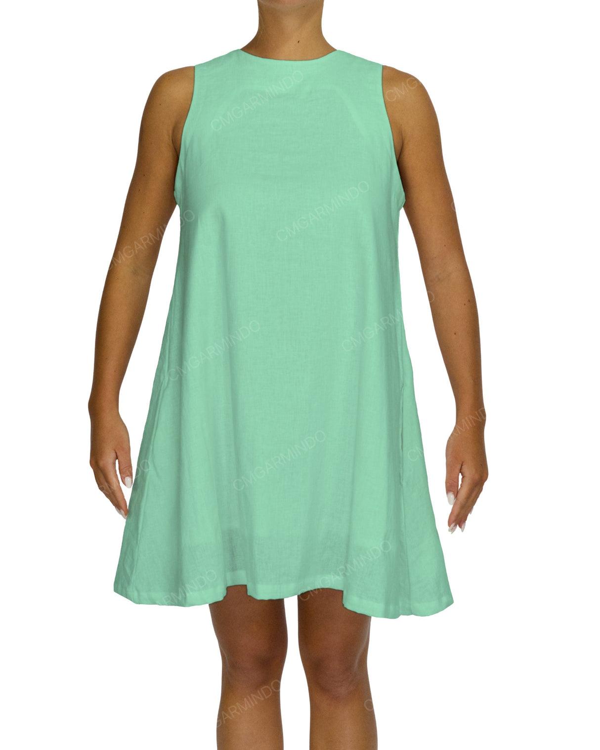Sleeveless A-Line Mini Dress