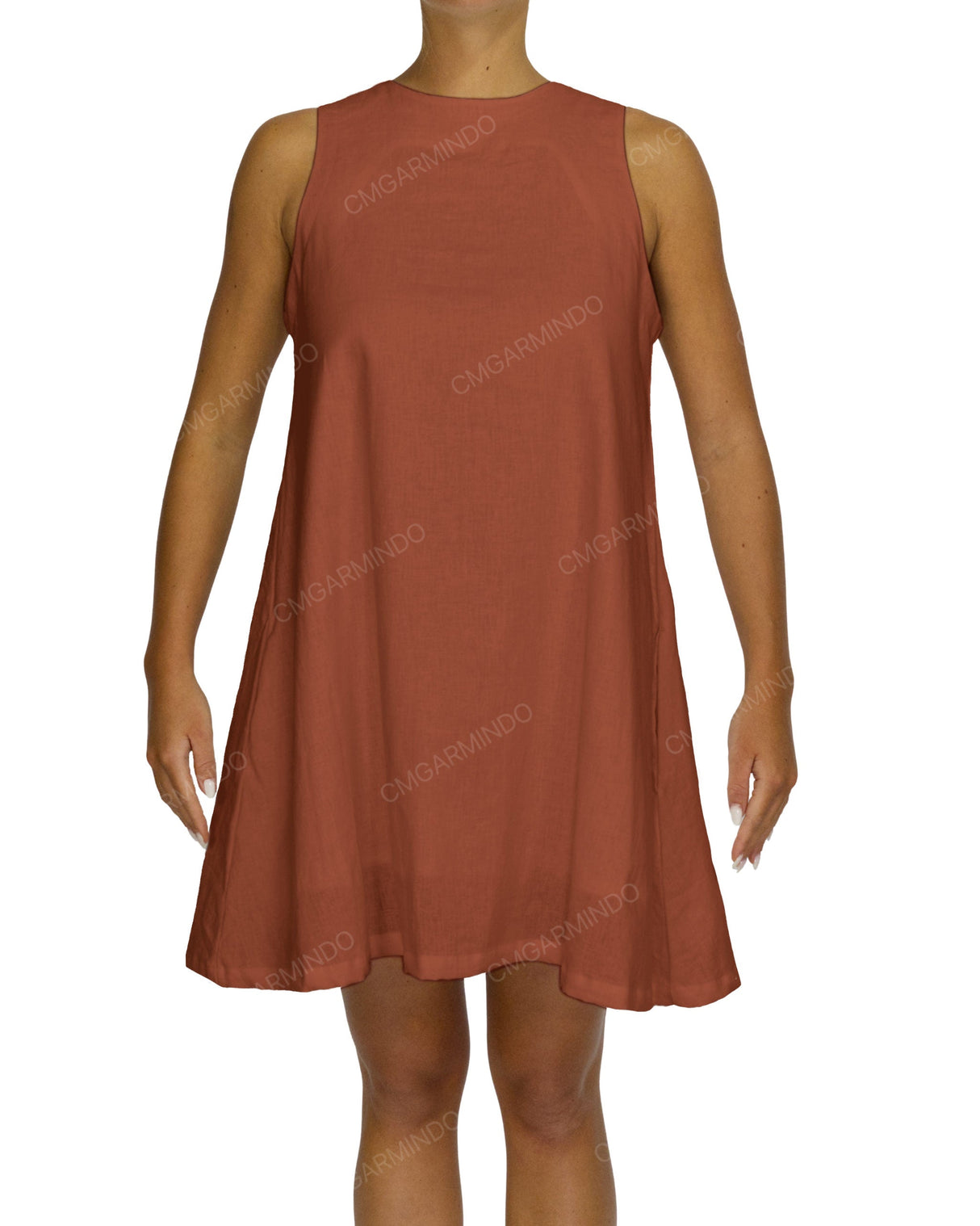 Sleeveless A-Line Mini Dress