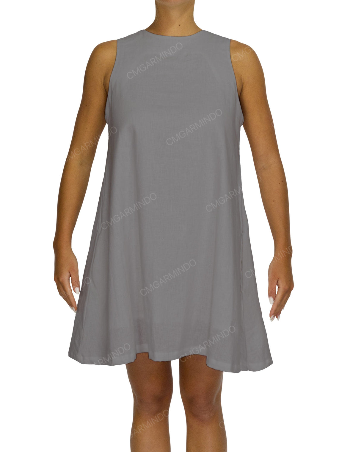 Sleeveless A-Line Mini Dress