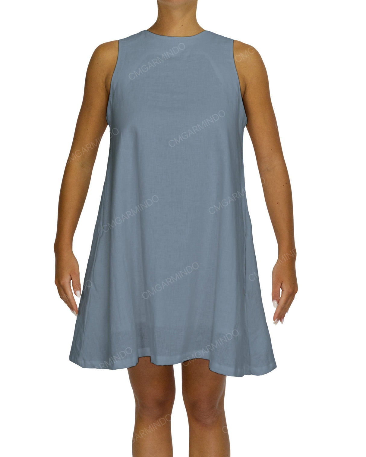 Sleeveless A-Line Mini Dress