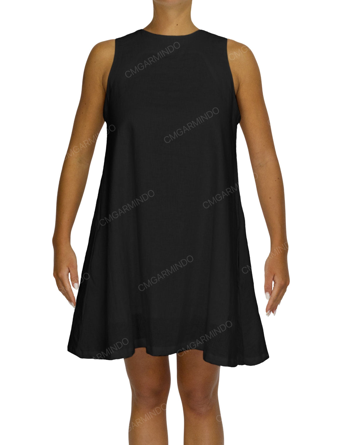 Sleeveless A-Line Mini Dress
