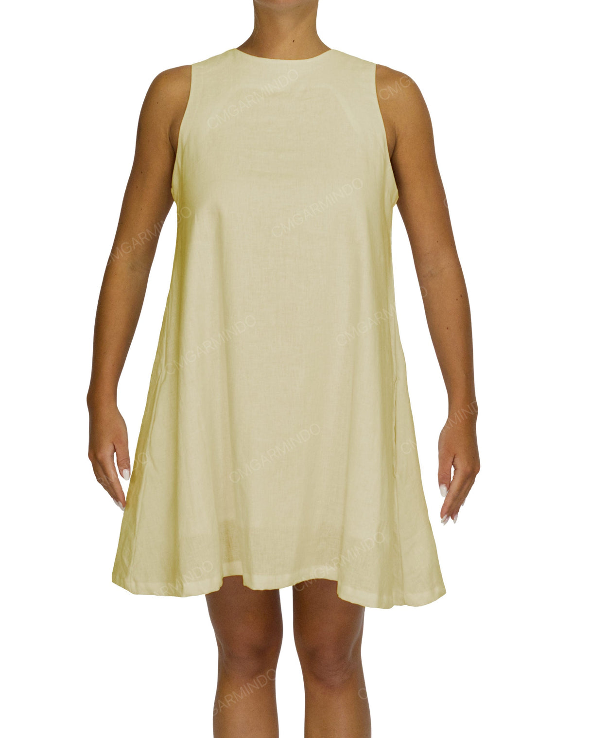 Sleeveless A-Line Mini Dress