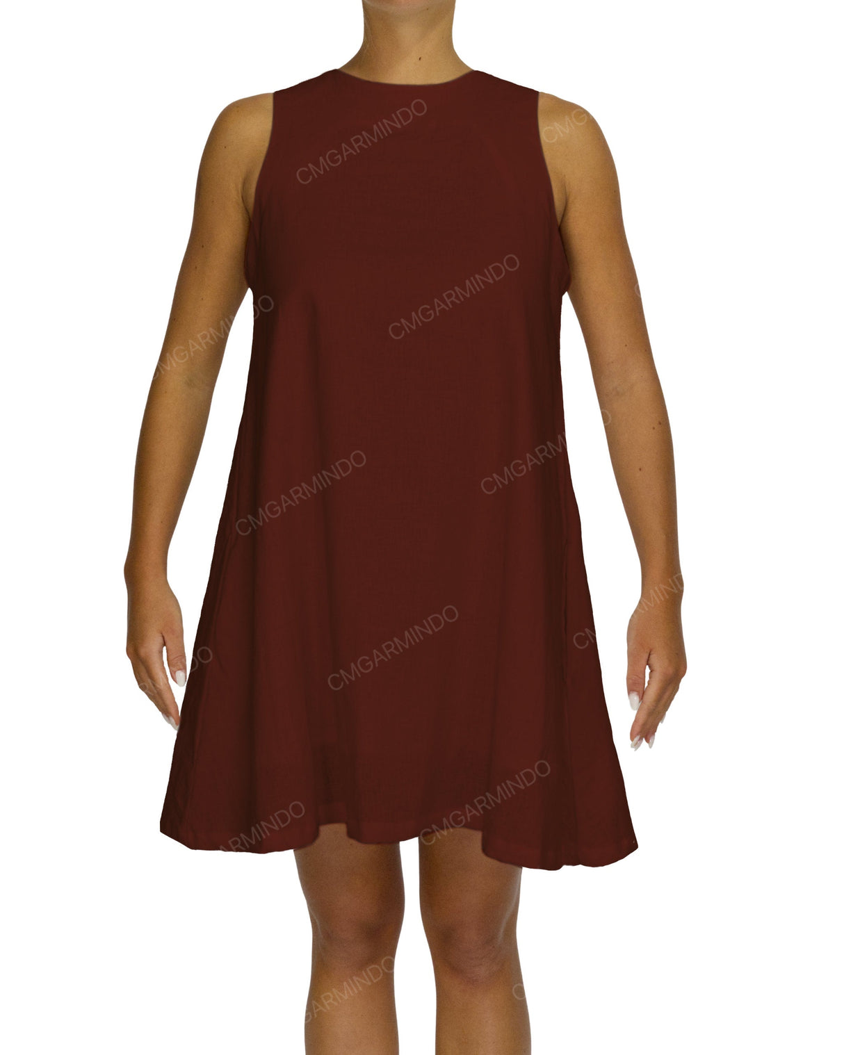 Sleeveless A-Line Mini Dress
