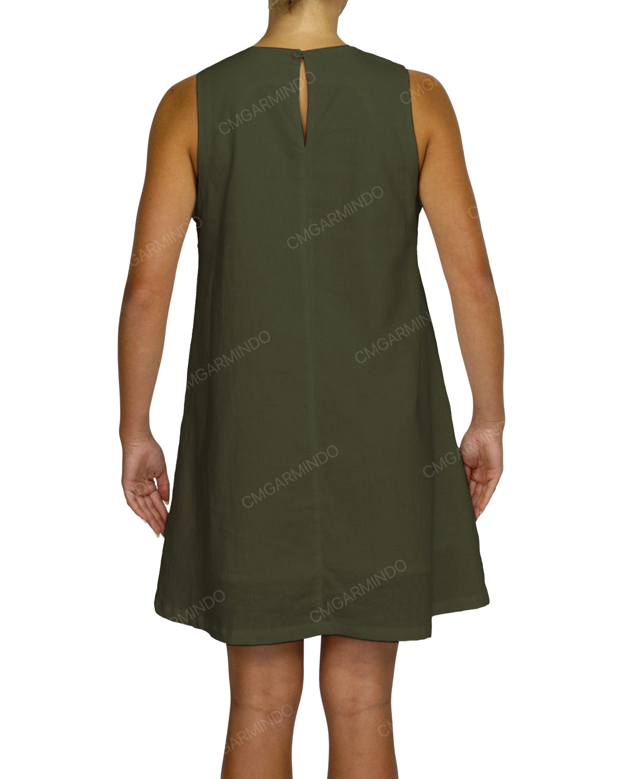 Sleeveless A-Line Mini Dress