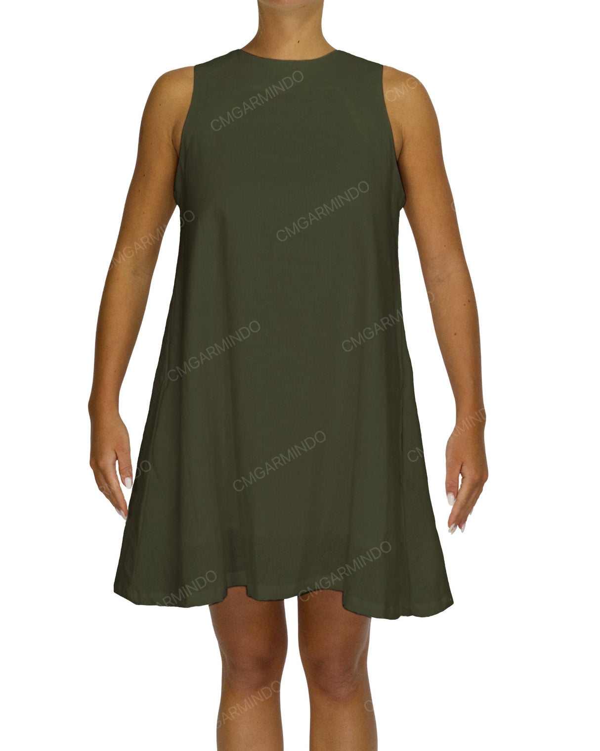 Sleeveless A-Line Mini Dress
