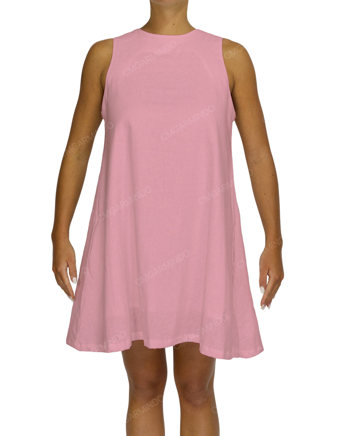 Sleeveless A-Line Mini Dress