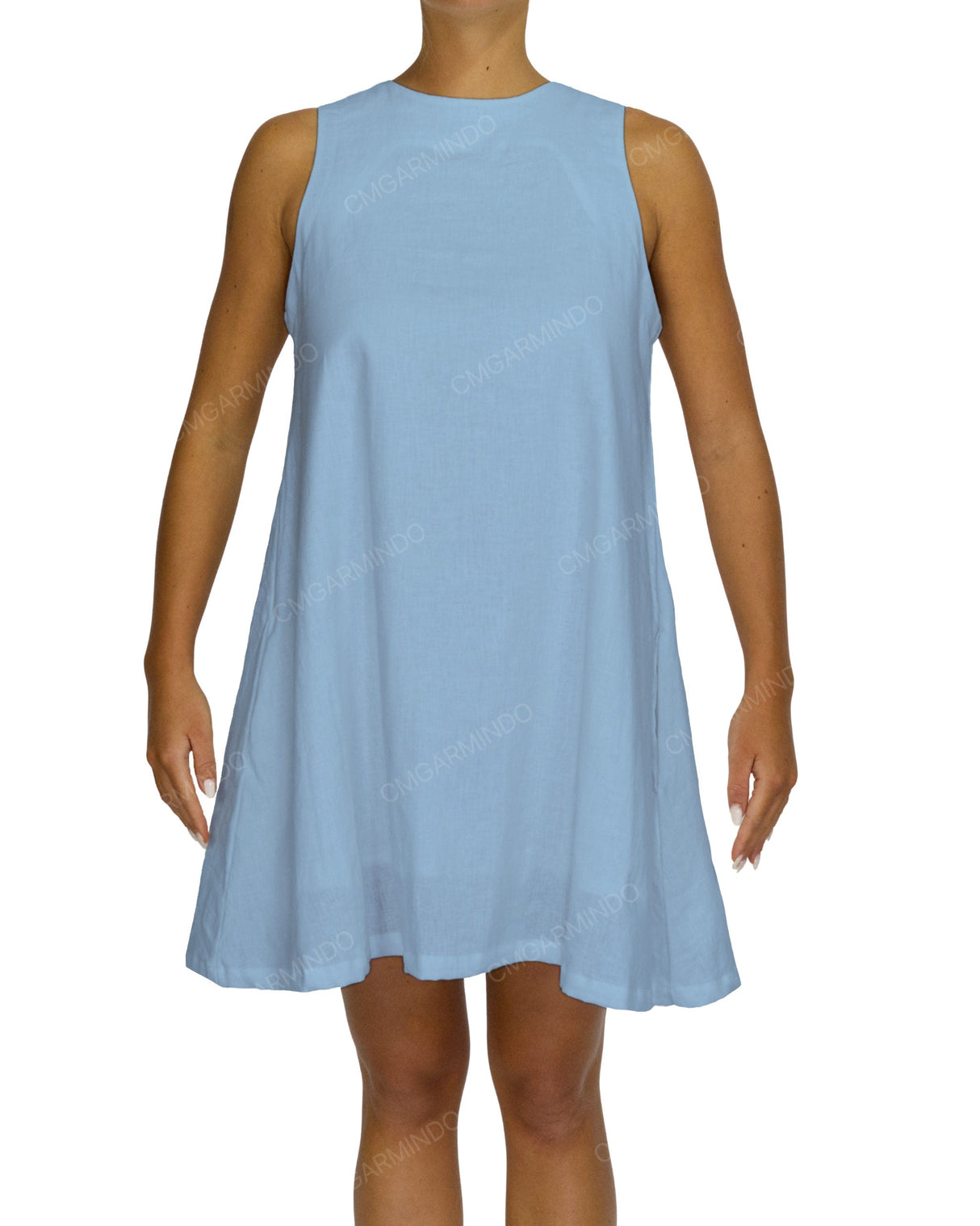 Sleeveless A-Line Mini Dress