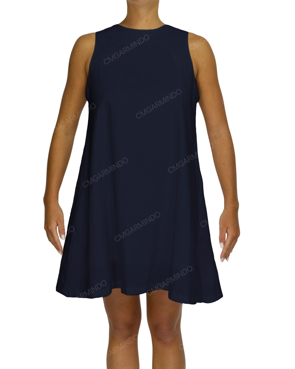 Sleeveless A-Line Mini Dress