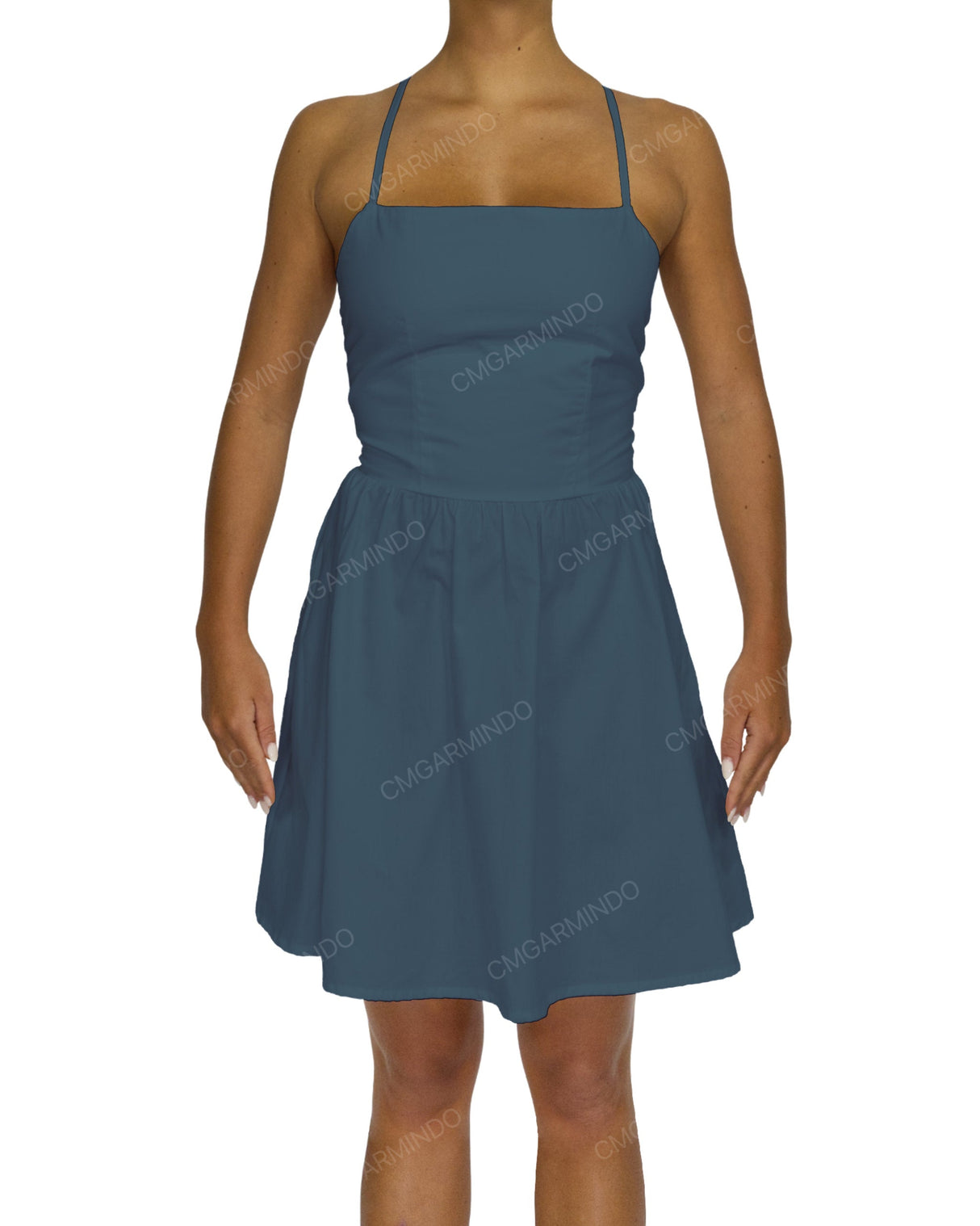 Criss Cross Back Mini Dress