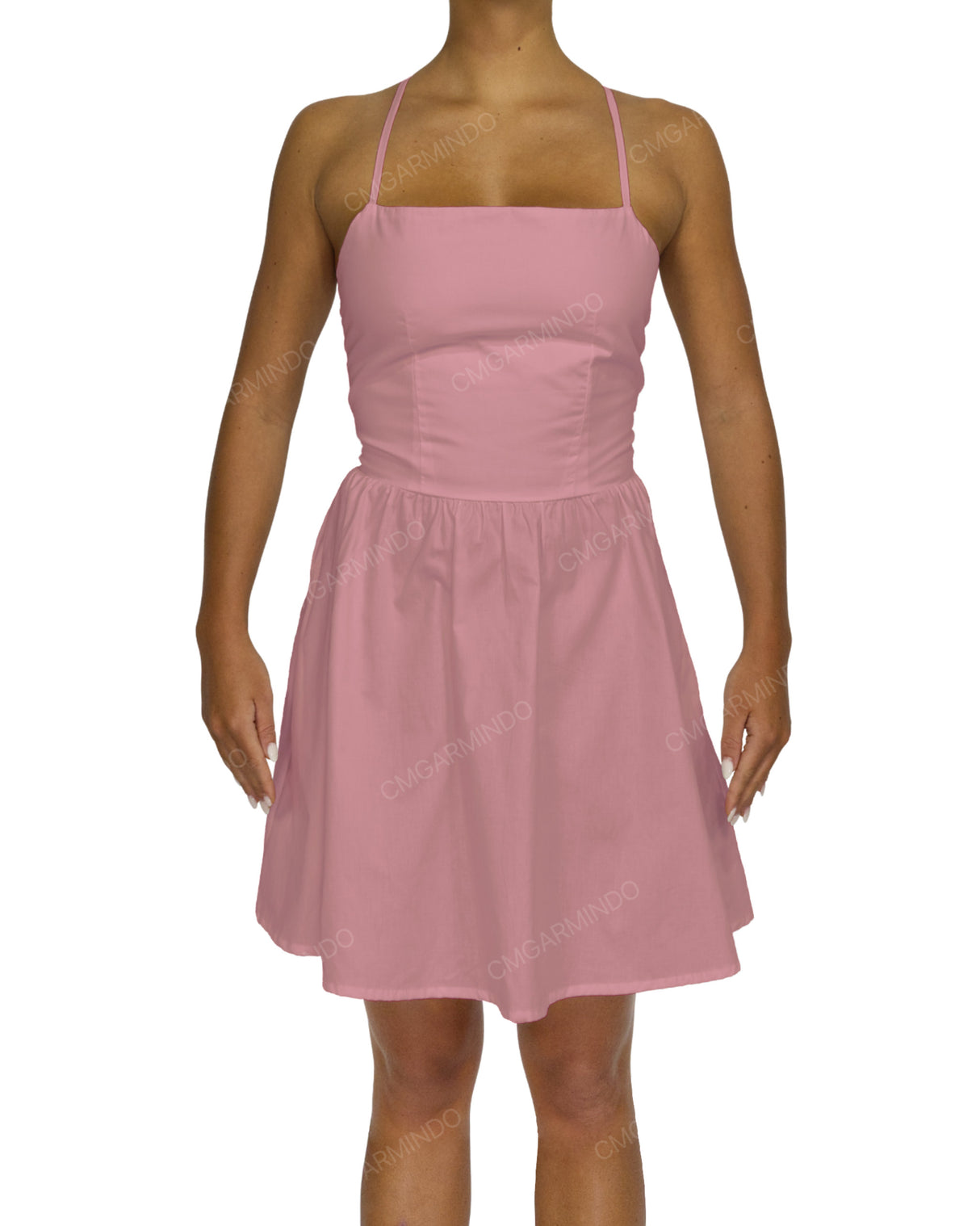 Criss Cross Back Mini Dress