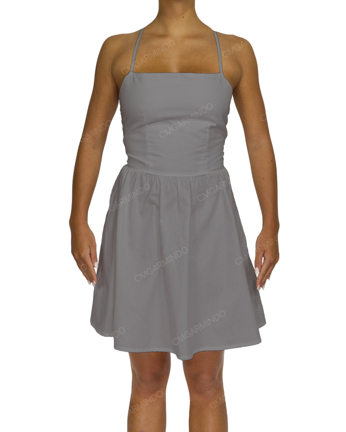 Criss Cross Back Mini Dress