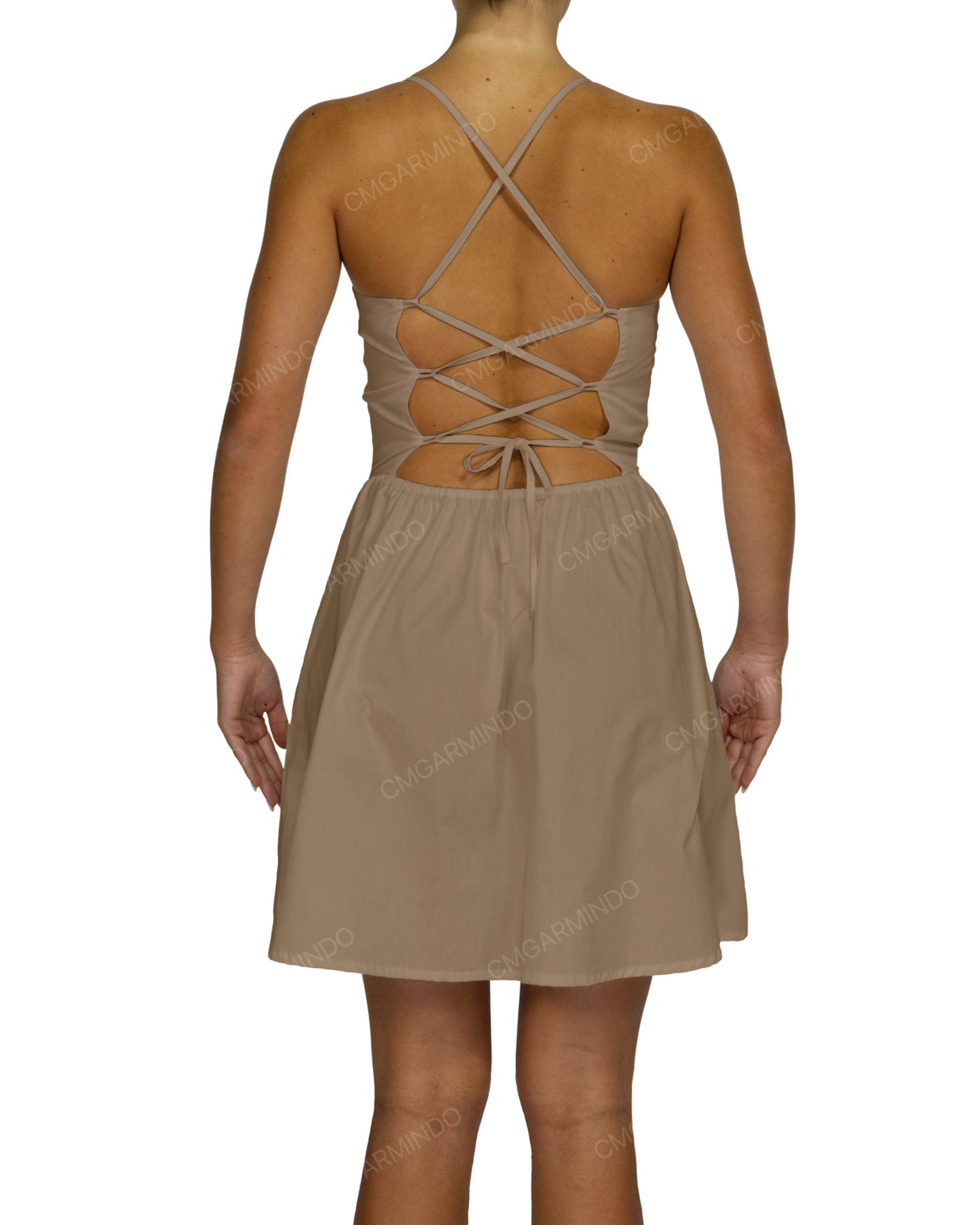 Criss Cross Back Mini Dress