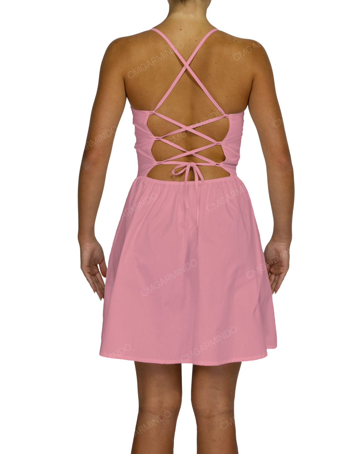 Criss Cross Back Mini Dress