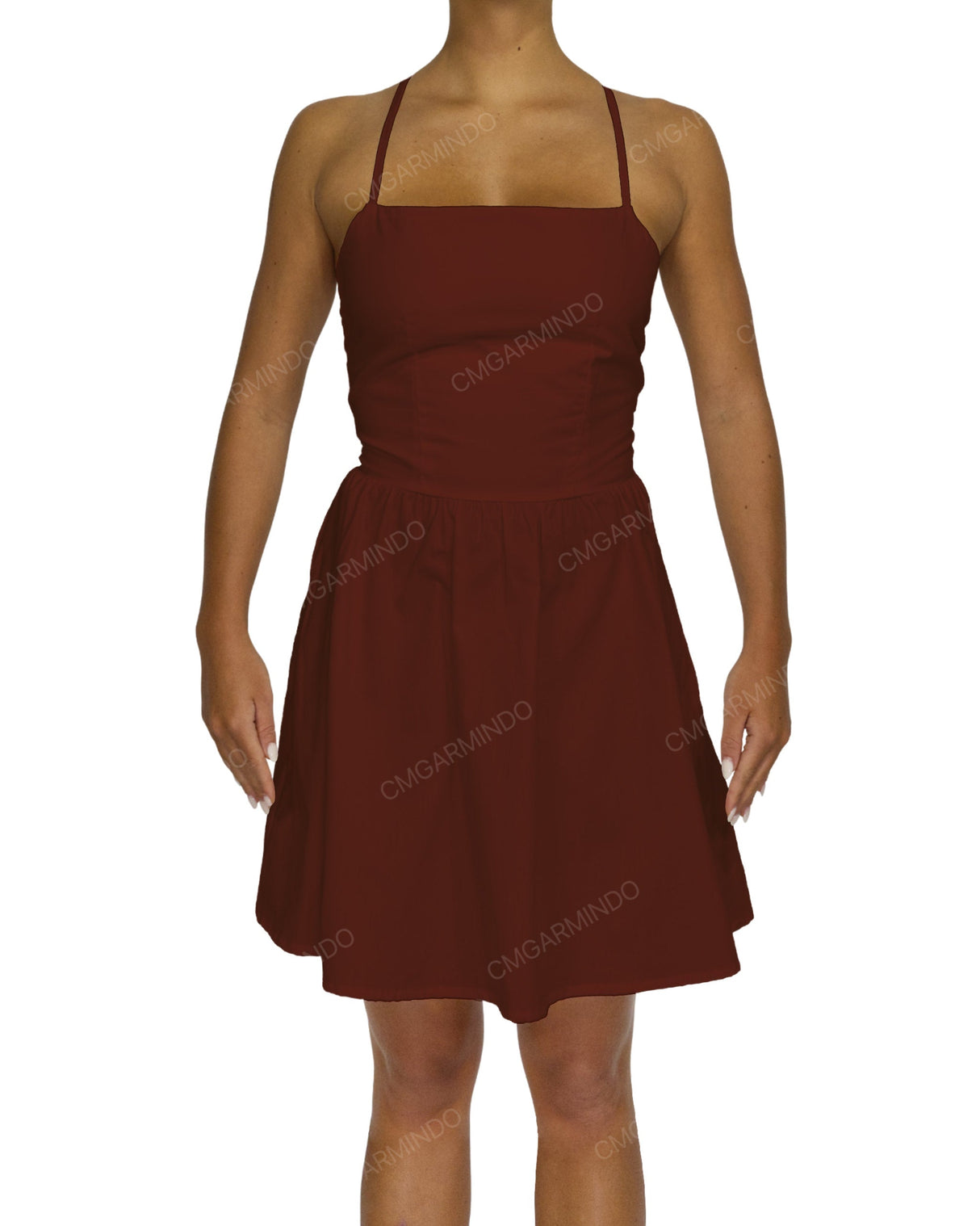 Criss Cross Back Mini Dress
