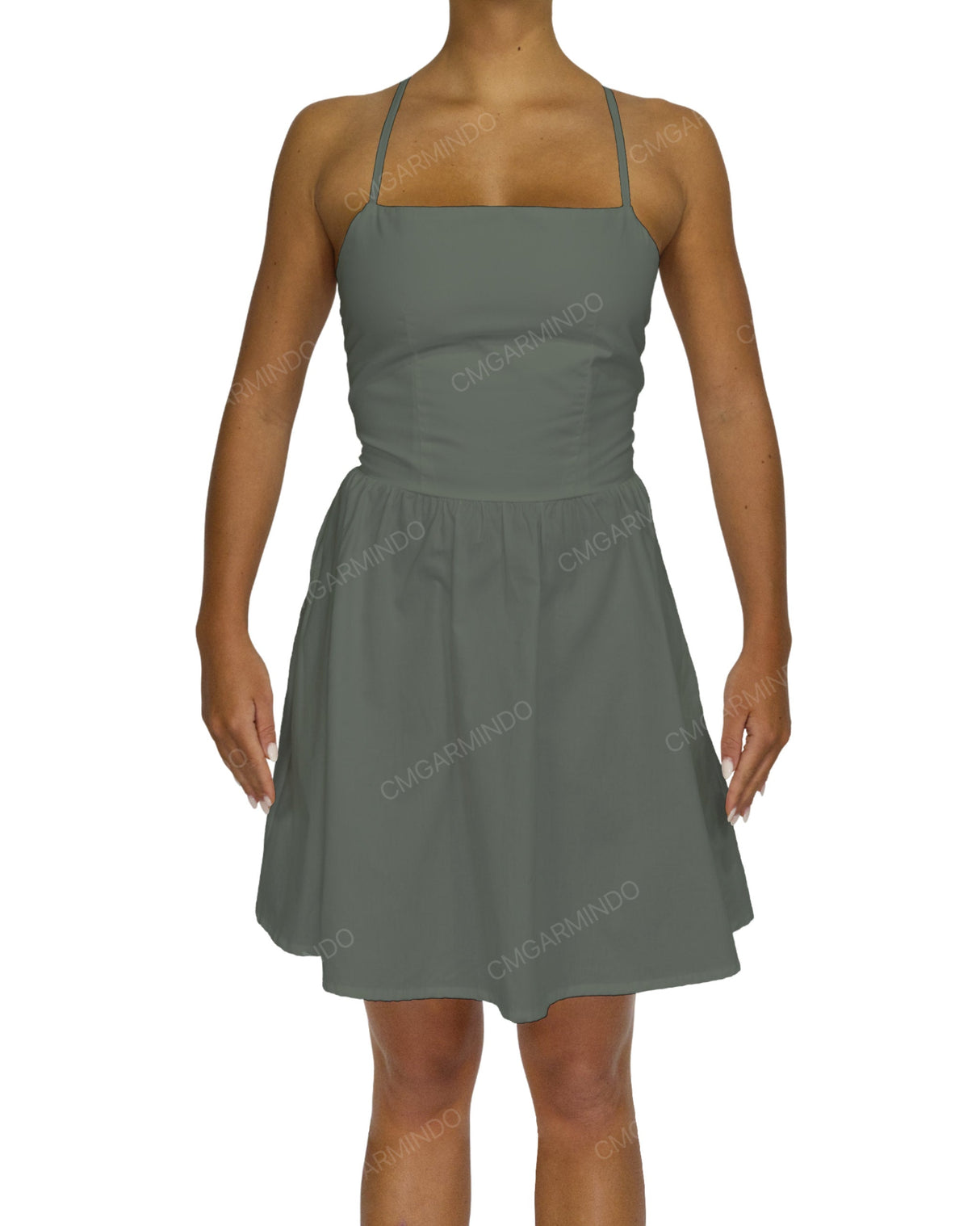 Criss Cross Back Mini Dress