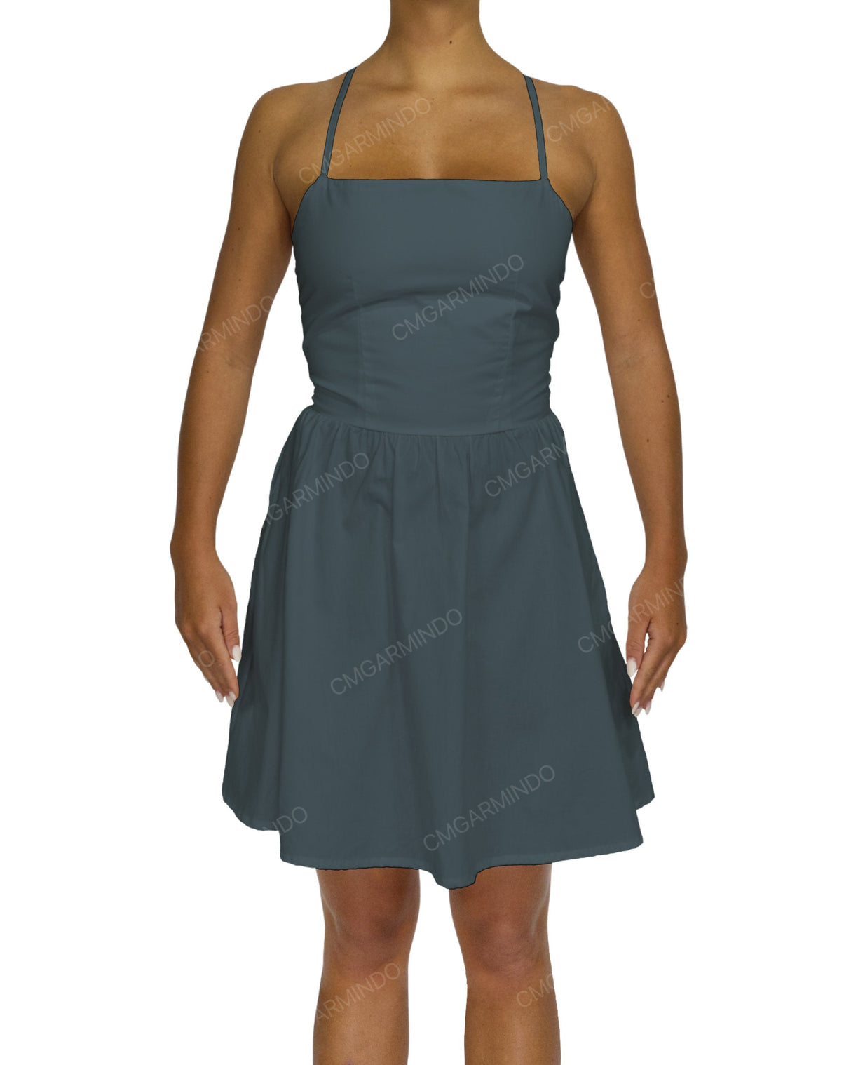 Criss Cross Back Mini Dress