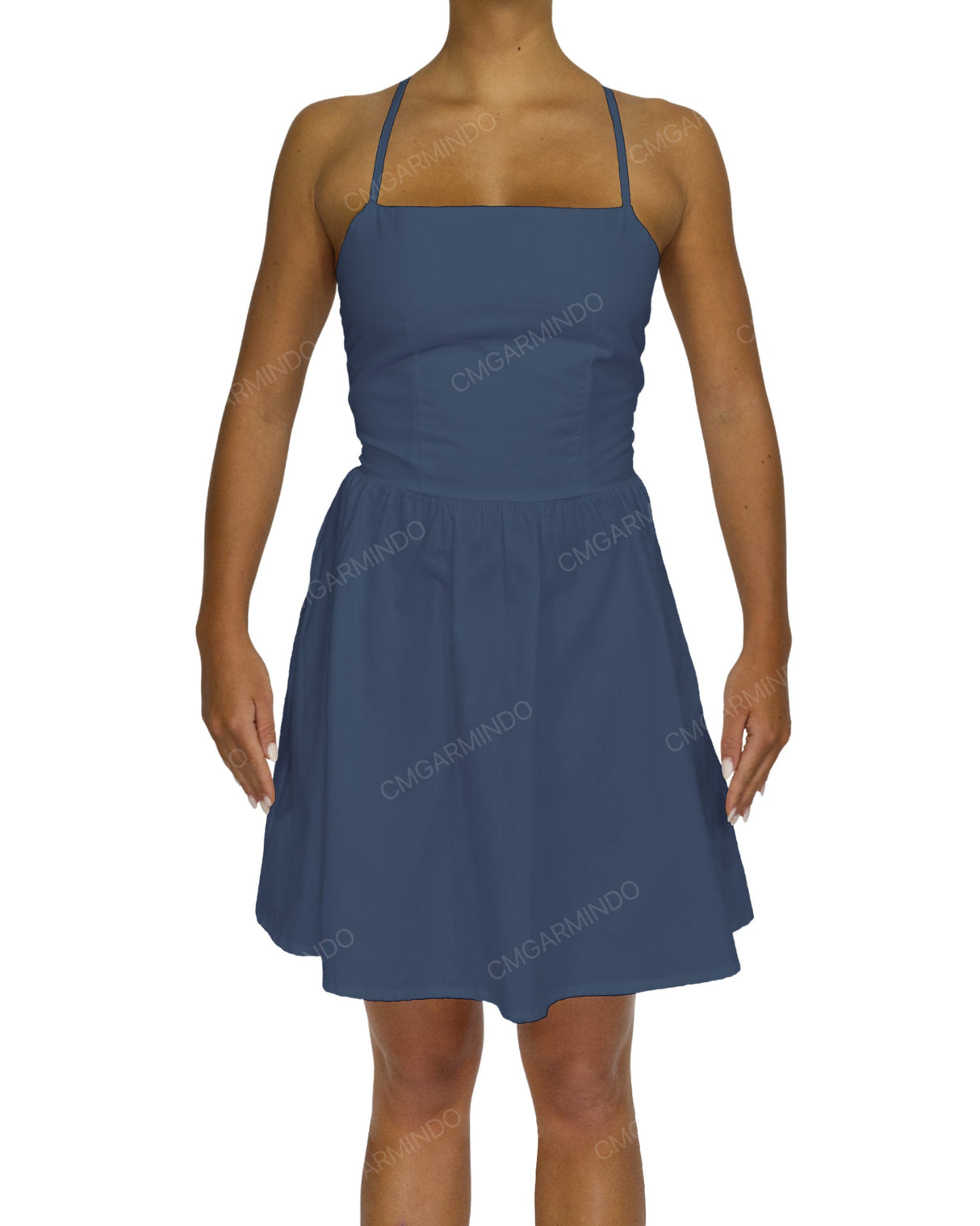 Criss Cross Back Mini Dress