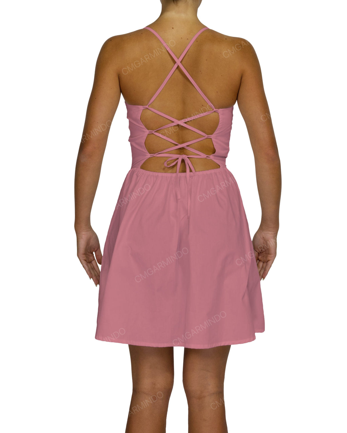 Criss Cross Back Mini Dress
