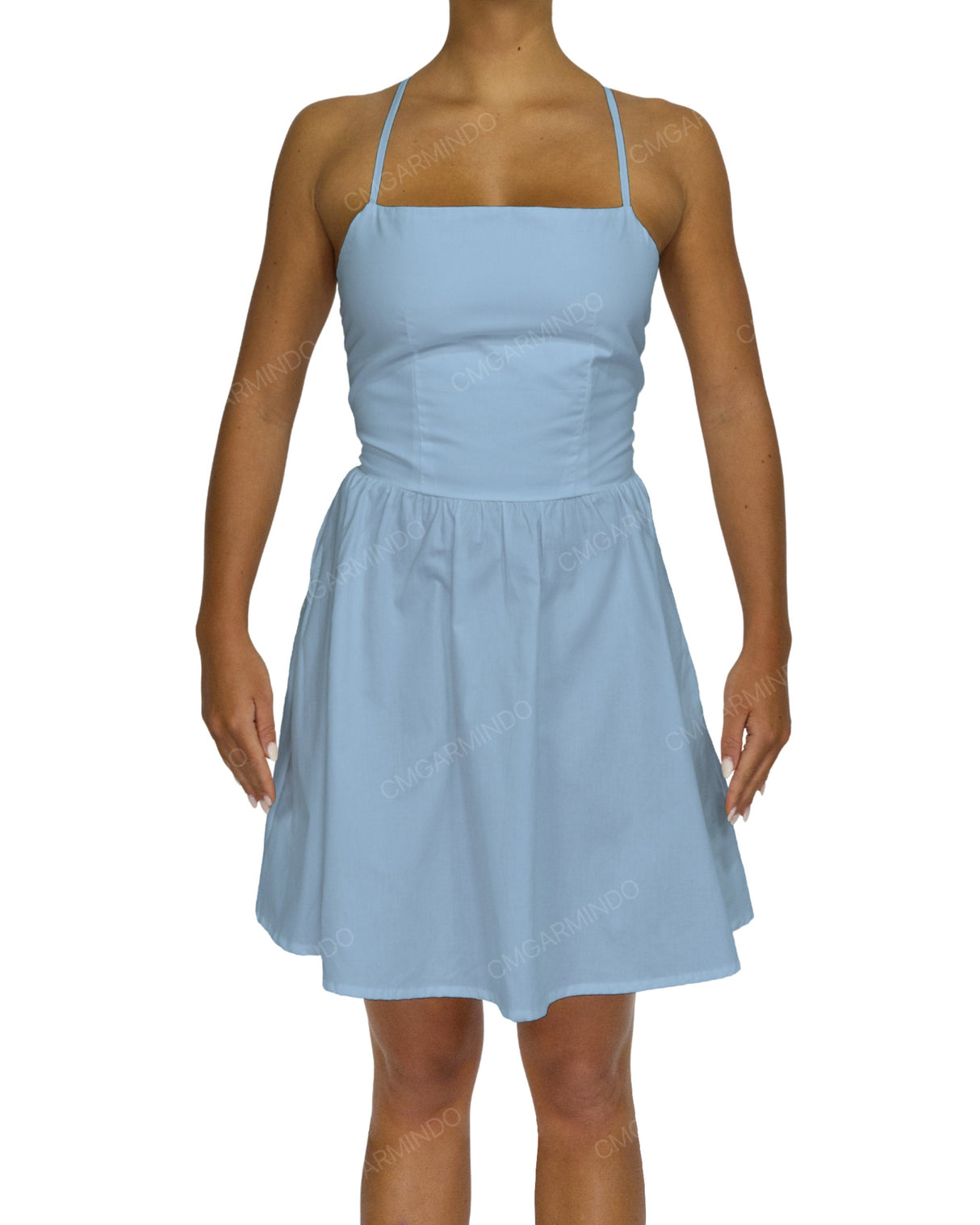 Criss Cross Back Mini Dress