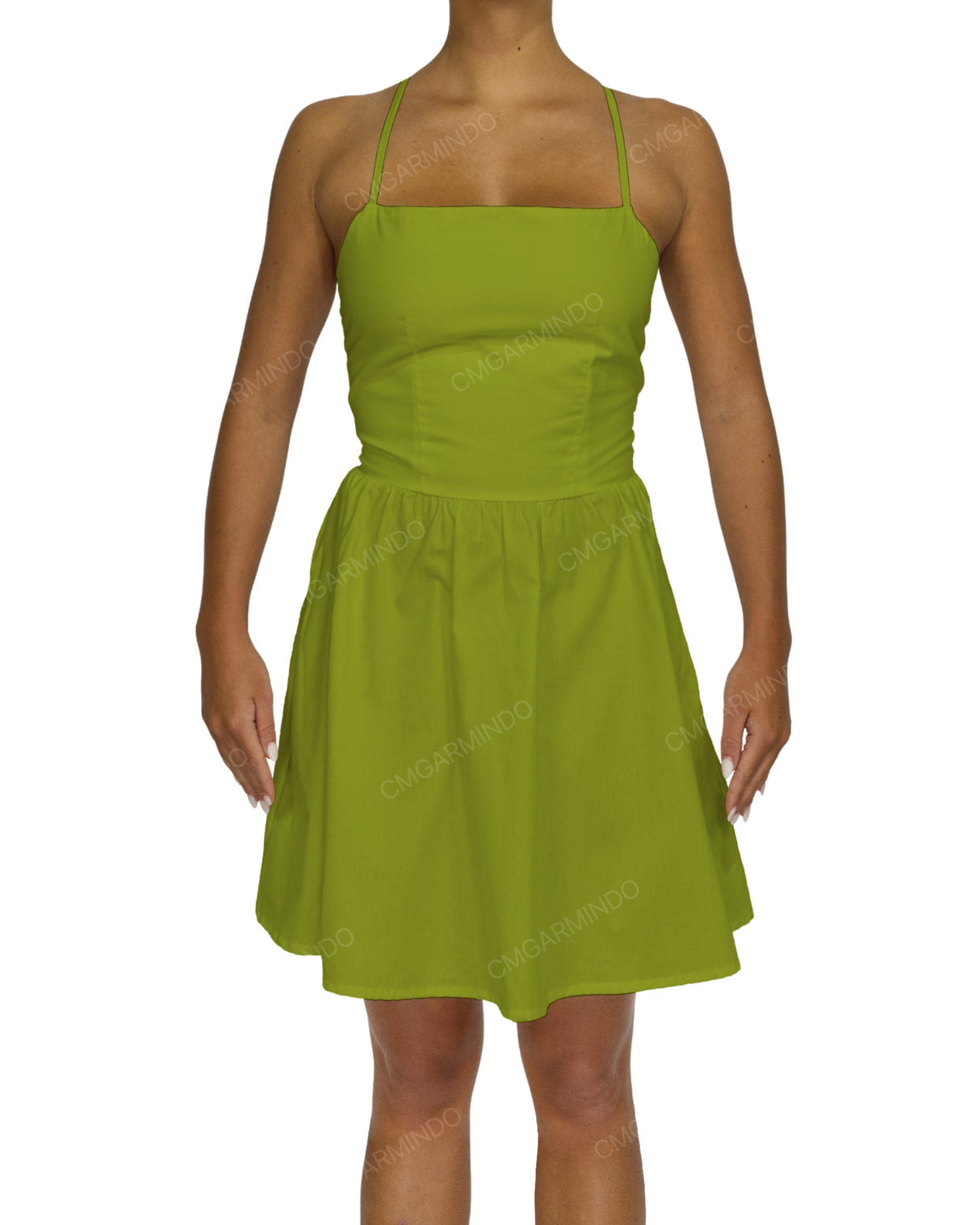 Criss Cross Back Mini Dress