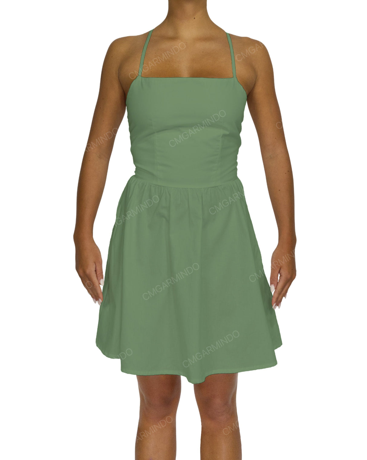 Criss Cross Back Mini Dress