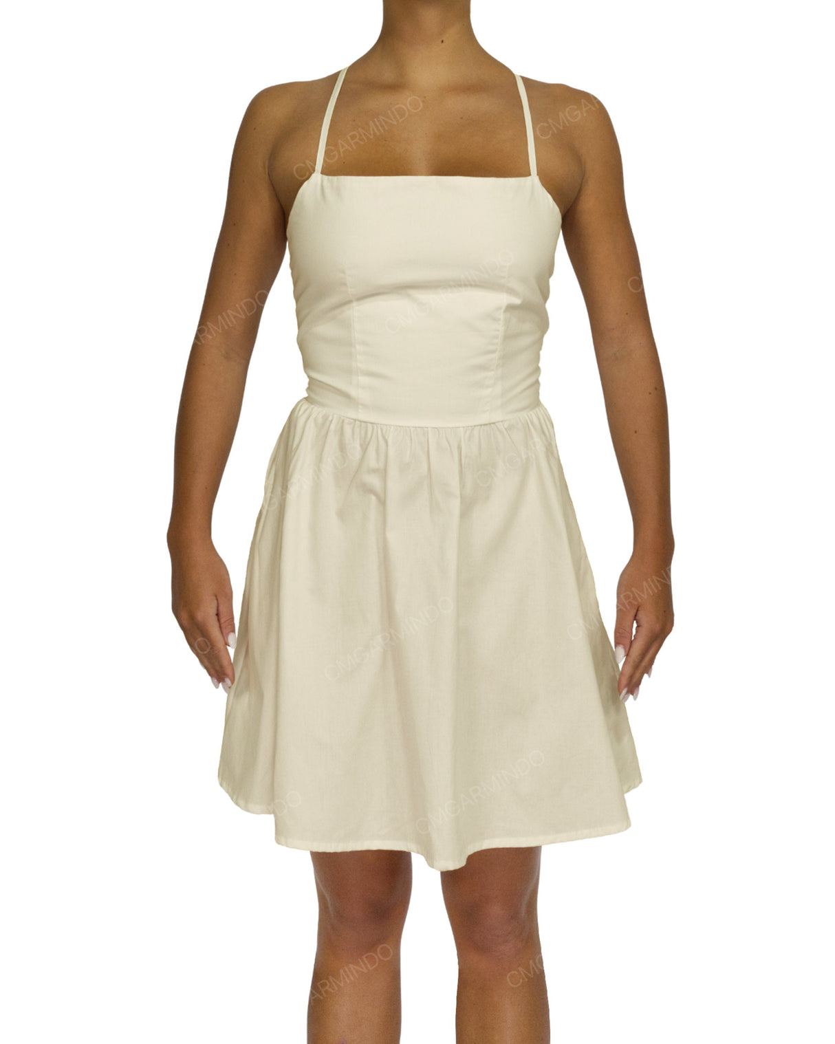 Criss Cross Back Mini Dress
