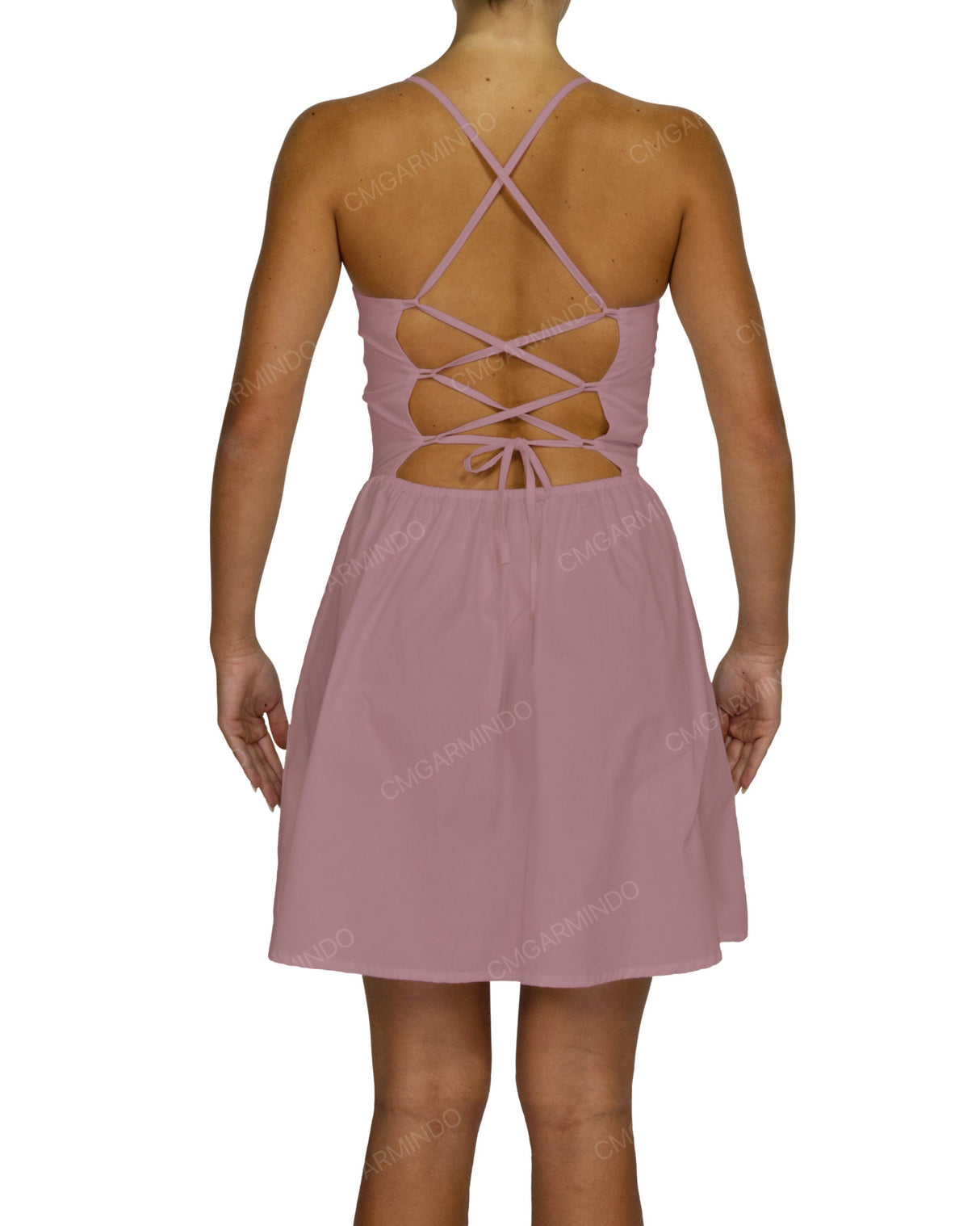 Criss Cross Back Mini Dress